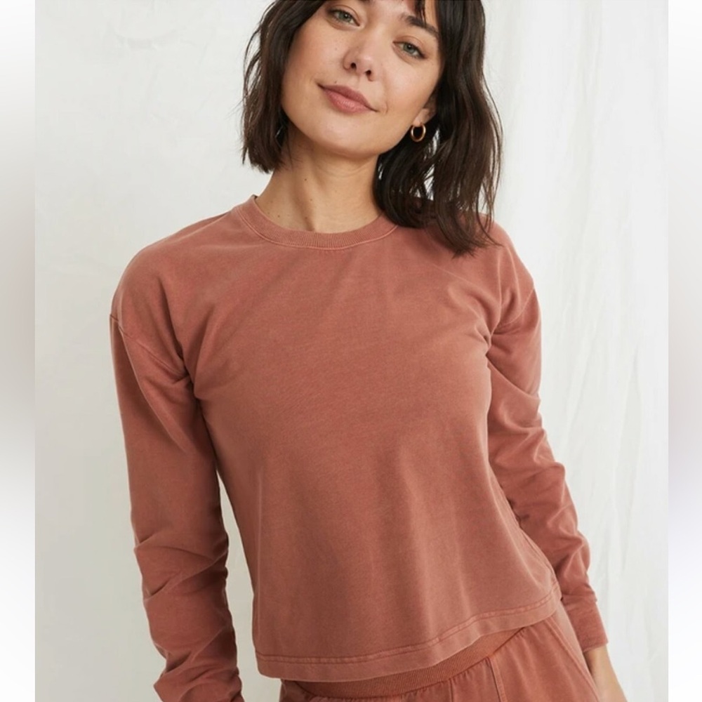 Marine Layer Women’s Tate Cropped Crew sweater size small